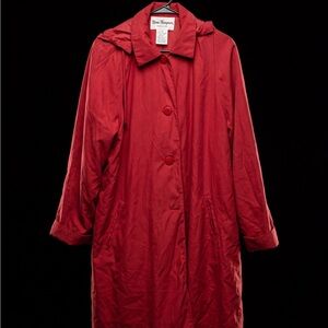 Norm Thompson Women's Red Trench Coat